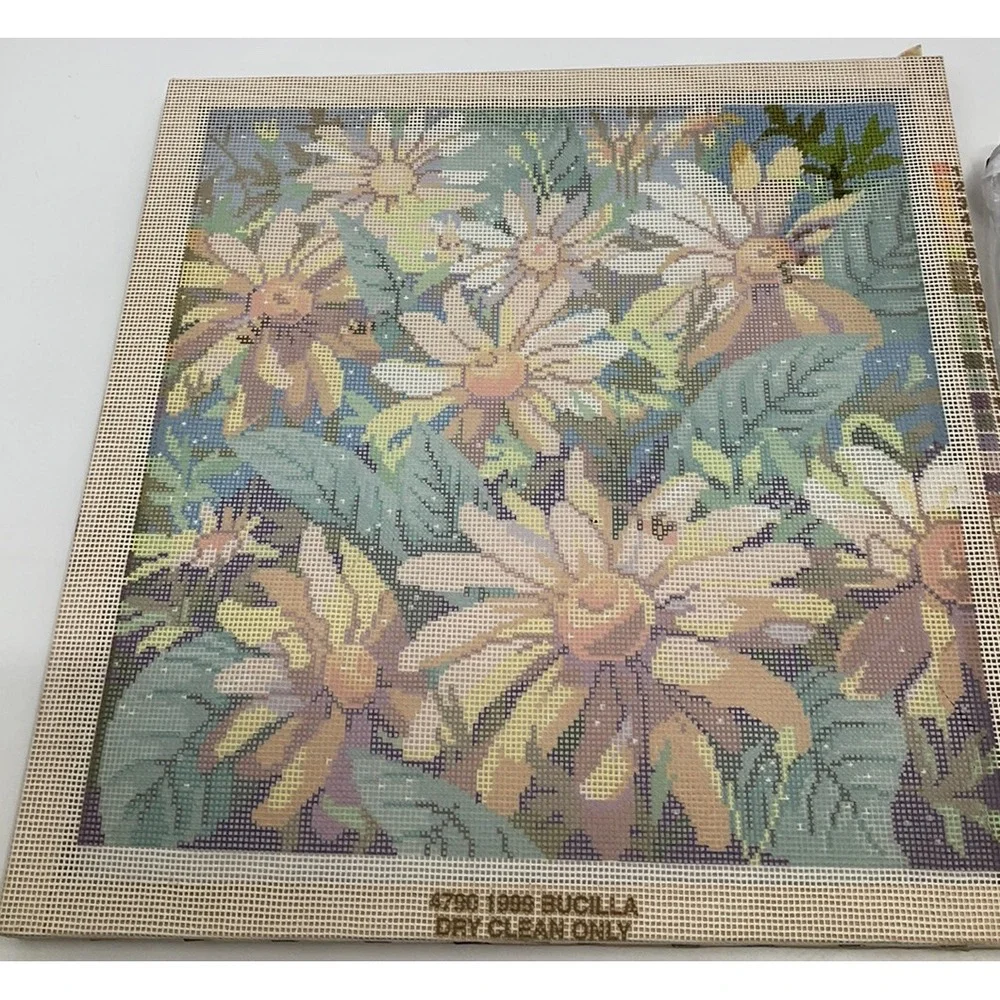 Bucilla Daisies Needlepoint Canvas 16